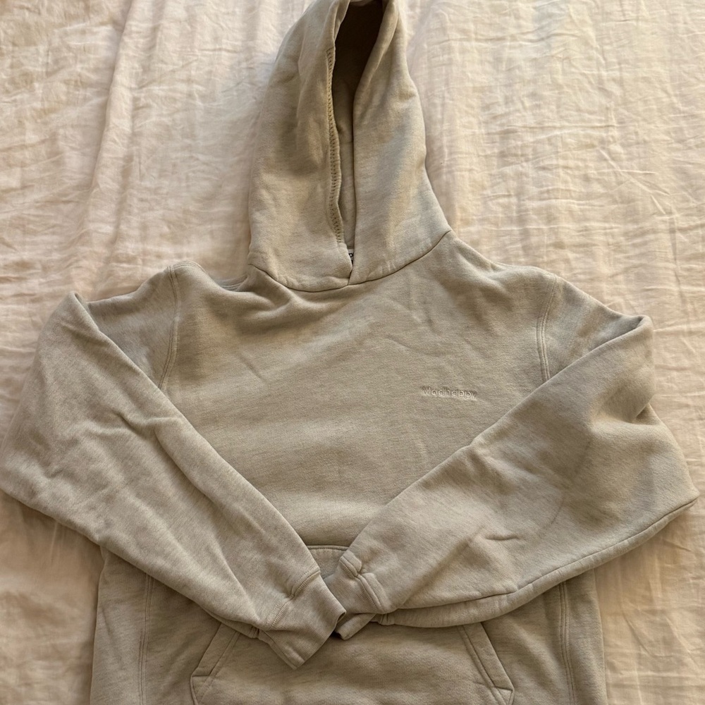 Madhappy cotton comfy grey hoodie sweatshirt